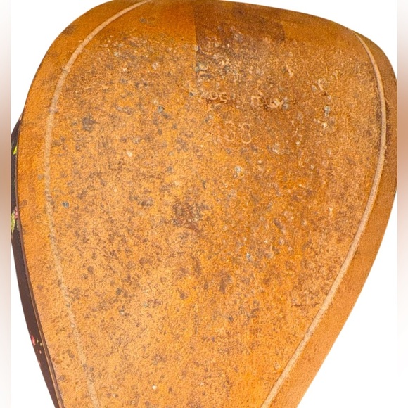 Givenchy Black Floral Nappa leather Python print Pumps gold tone details sz38 - Picture 6 of 6